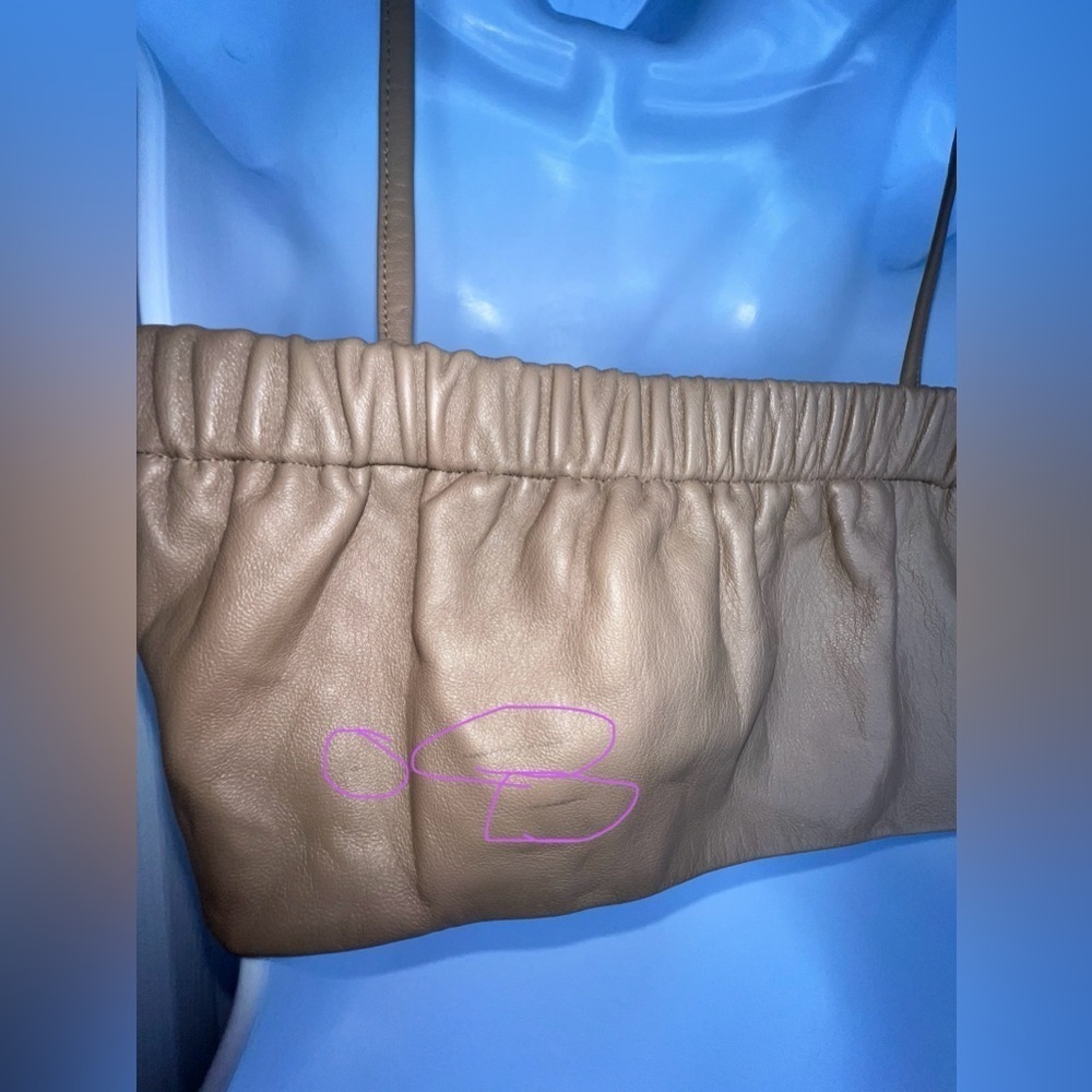 Maryam Nasir Zedeh Women’s 6 Alder Evelyn Crop Top Bralette Tan 100% Leather S - Picture 16 of 16